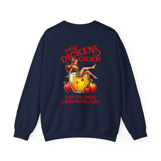 Hard Dickens Cider Front/Back Crewneck Sweatshirt