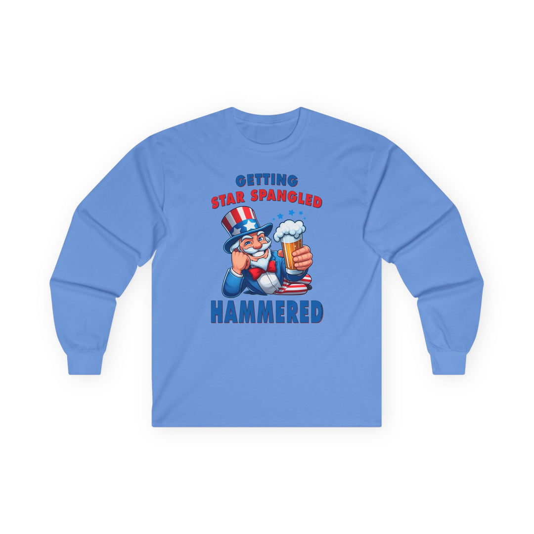 Star Spangled Hammered Long Sleeve Tee