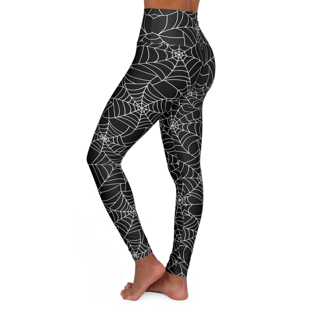 Spider Web High Waisted Yoga Leggings