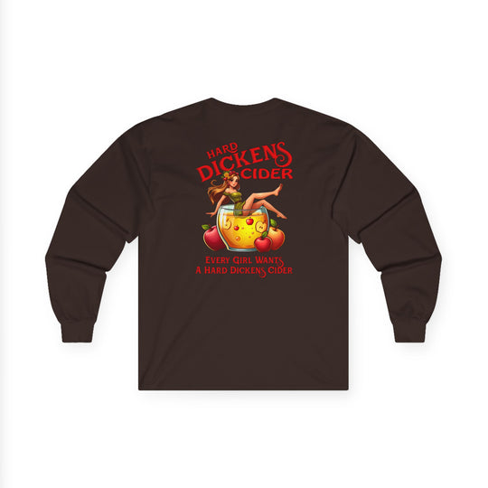 Hard Dickens Cider Front/Back Long Sleeve Tee