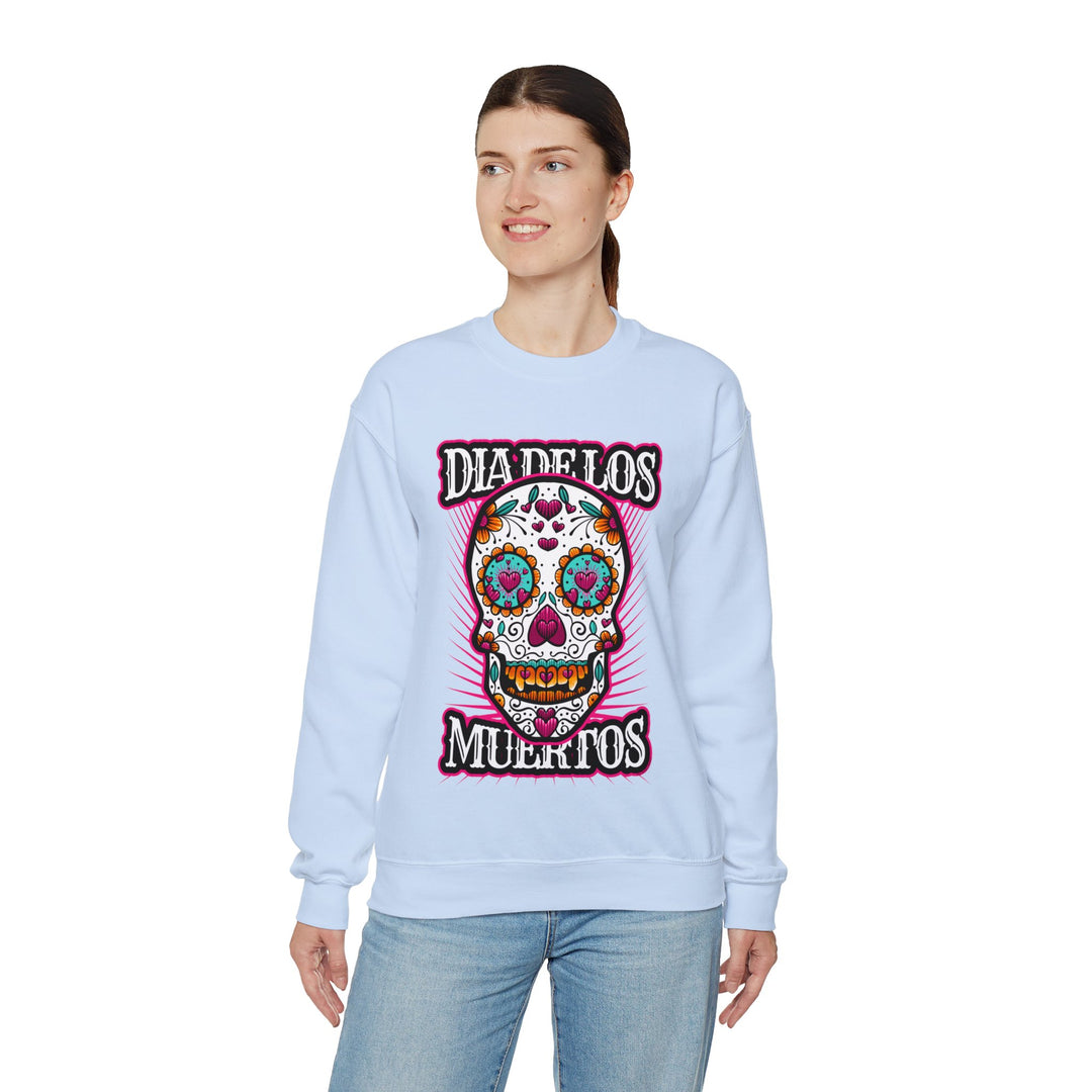 Dia De Los Muertos Skull Crewneck Sweatshirt