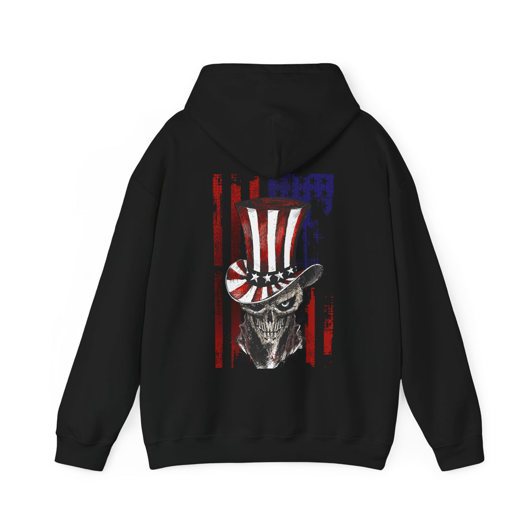 The Devil's Pickle Patriotic Skull Hooded Sweatshirt