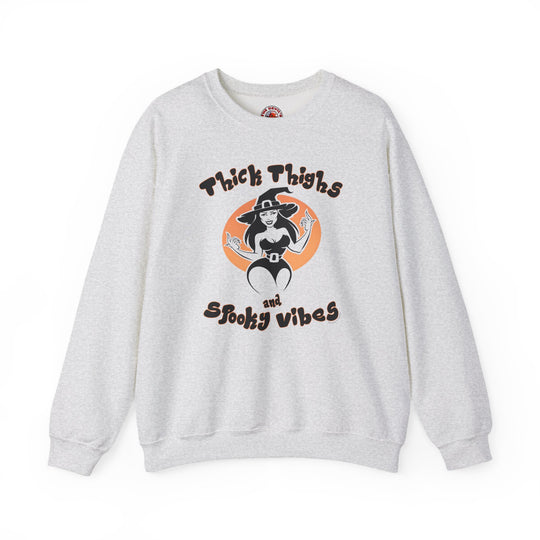 Thick Thighs and Spooky Vibes Crewneck Sweatshirt