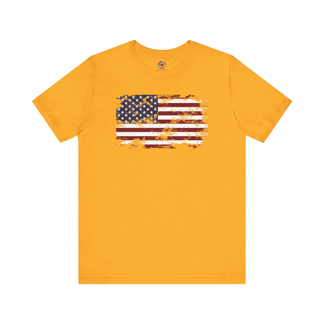 Vintage Style American Flag T-Shirt