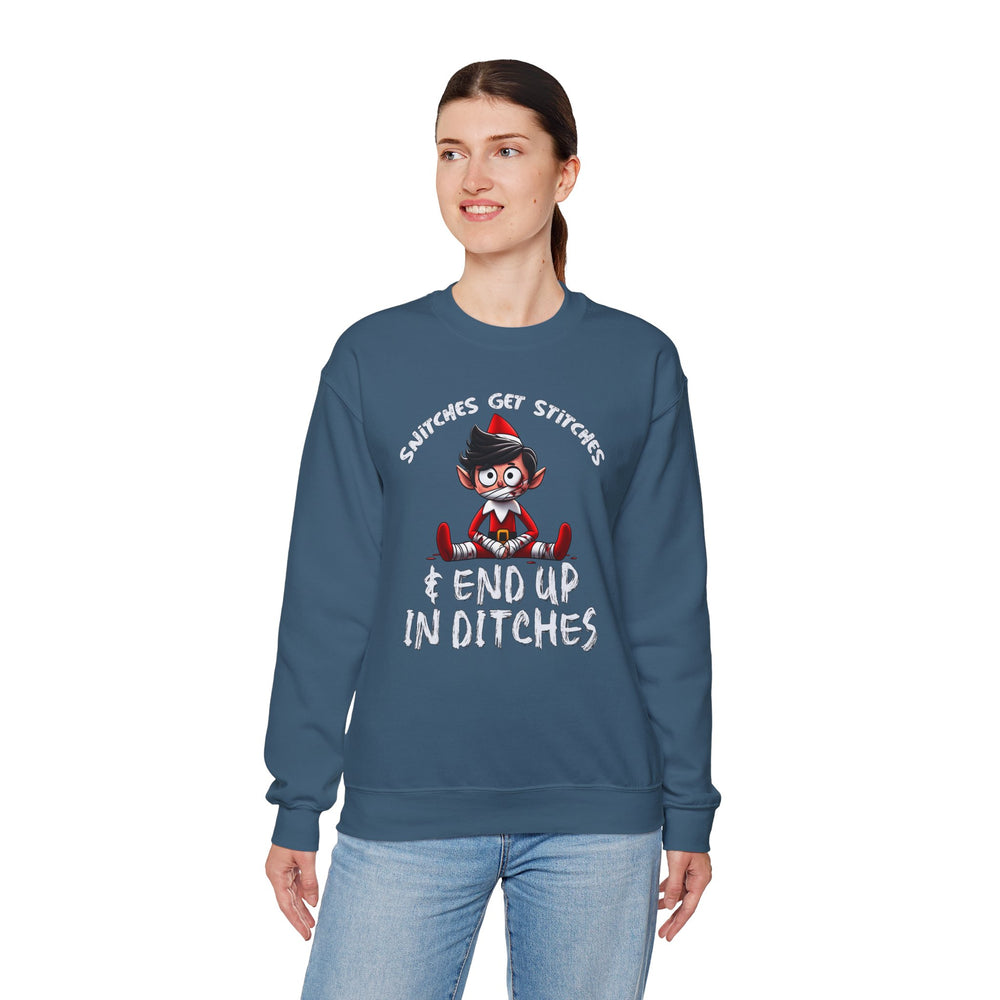 Snitches Get Stitches Crewneck Sweatshirt