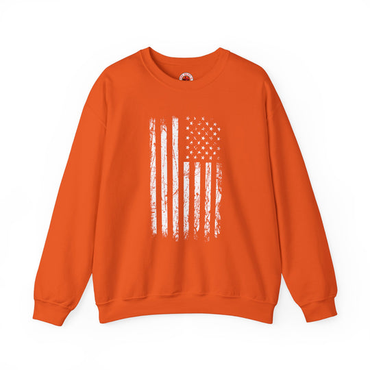 American Grunge Flag Crewneck Sweatshirt