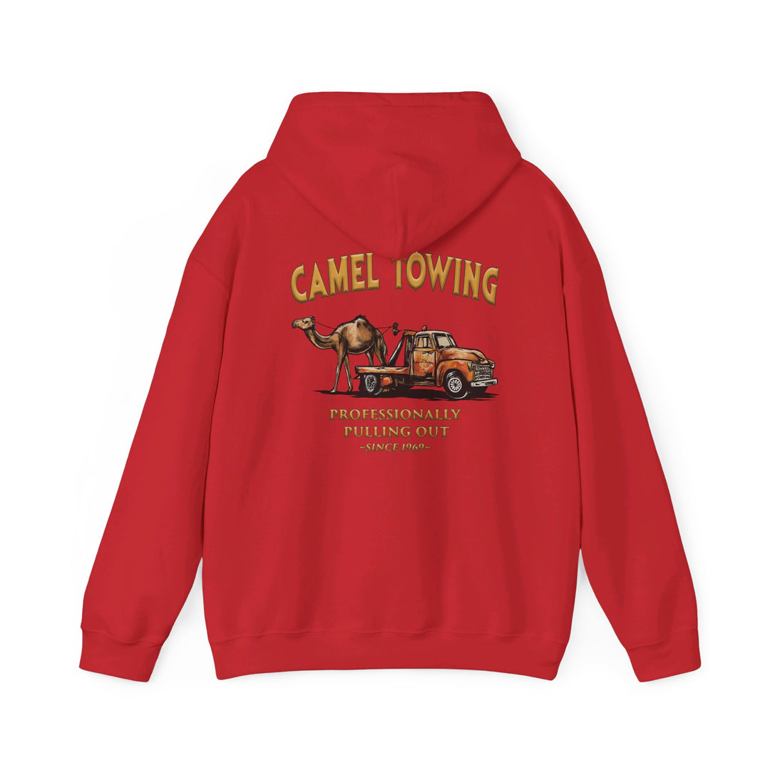 Camel Towing Back Hooded Sweatshirt