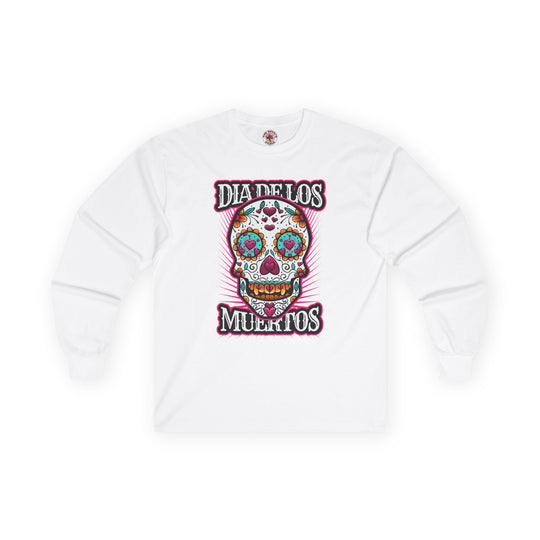 Dia De Los Muertos Skull Long Sleeve Tee