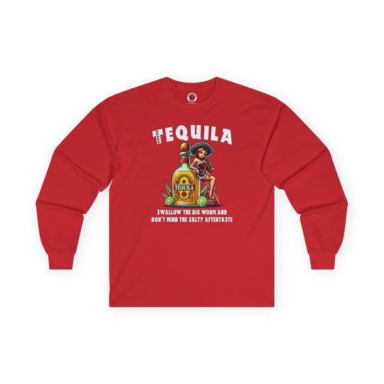 Tequila Swallow The Big Worm Long Sleeve Tee