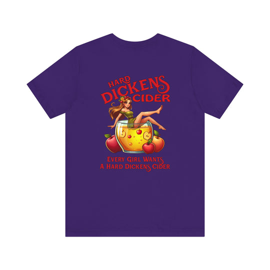 Hard Dickens Cider Front/Back T-Shirt