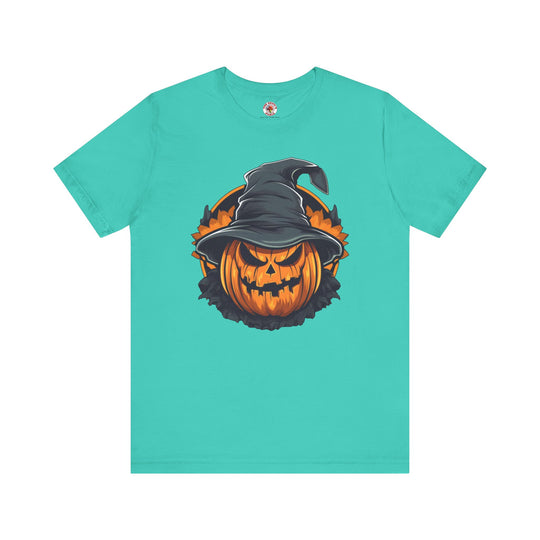 Scary Witch Pumpkin Halloween T-Shirt
