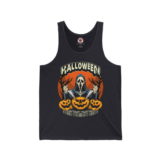 Screamer Killer Ghost Halloween Tank Top
