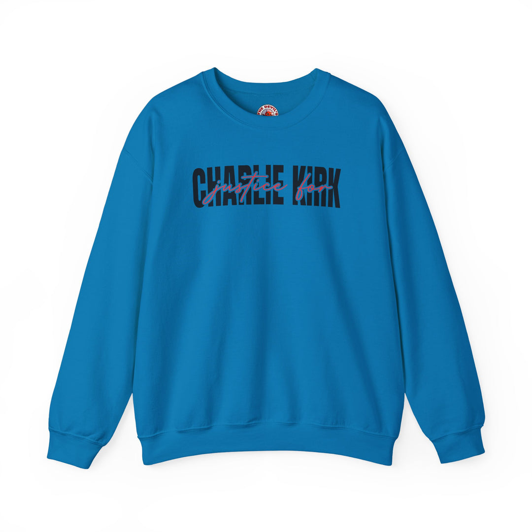 Charlie Kirk Justice Crewneck Sweatshirt