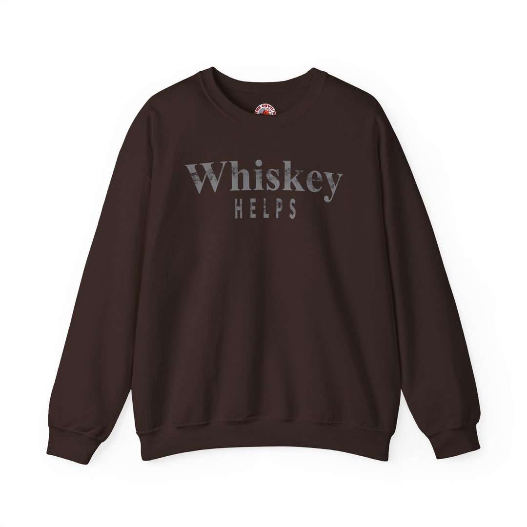 Whiskey Helps Crewneck Sweatshirt