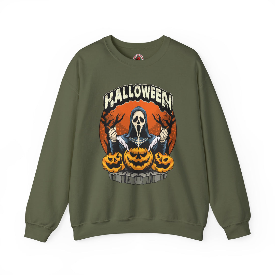 Screamer Killer Ghost Halloween Crewneck Sweatshirt