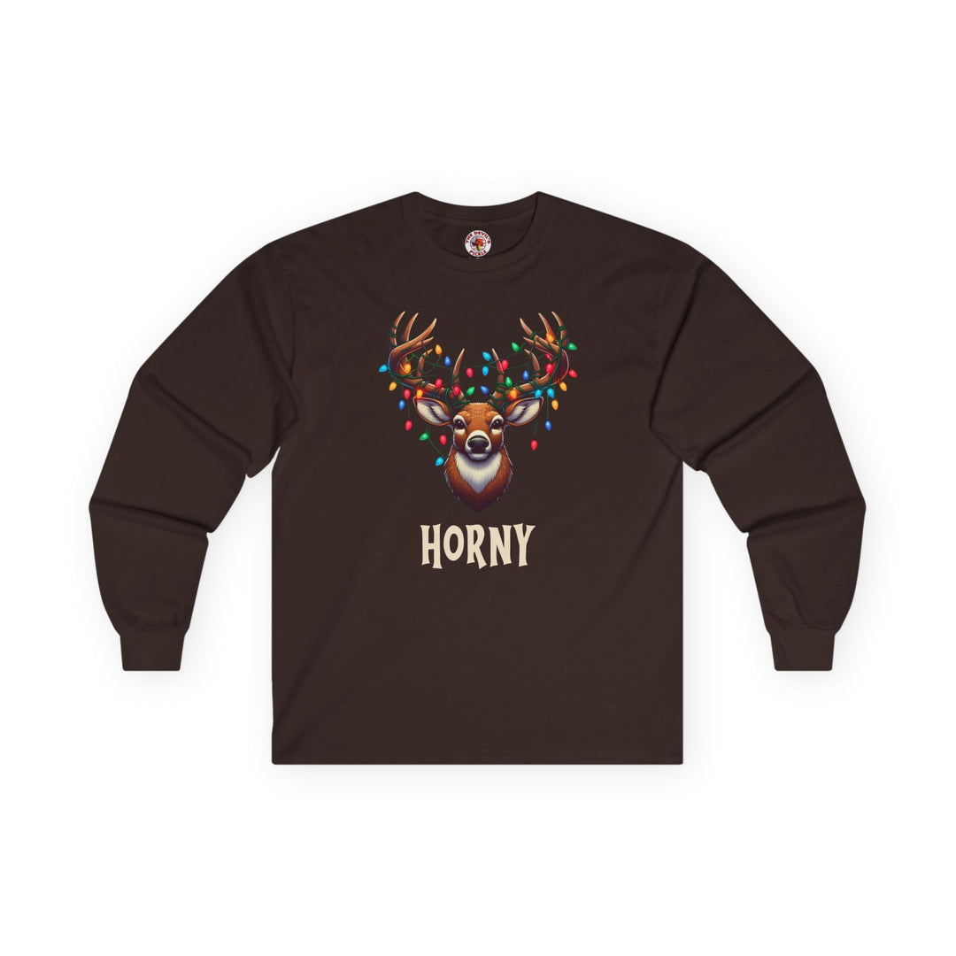 Horny Reindeer Long Sleeve Tee