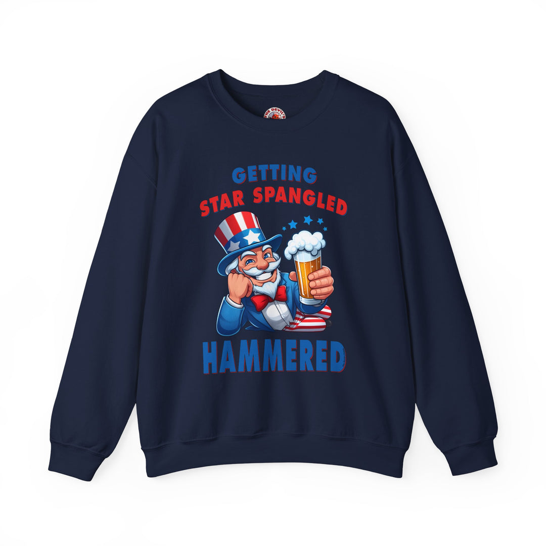 Star Spangled Hammered Crewneck Sweatshirt