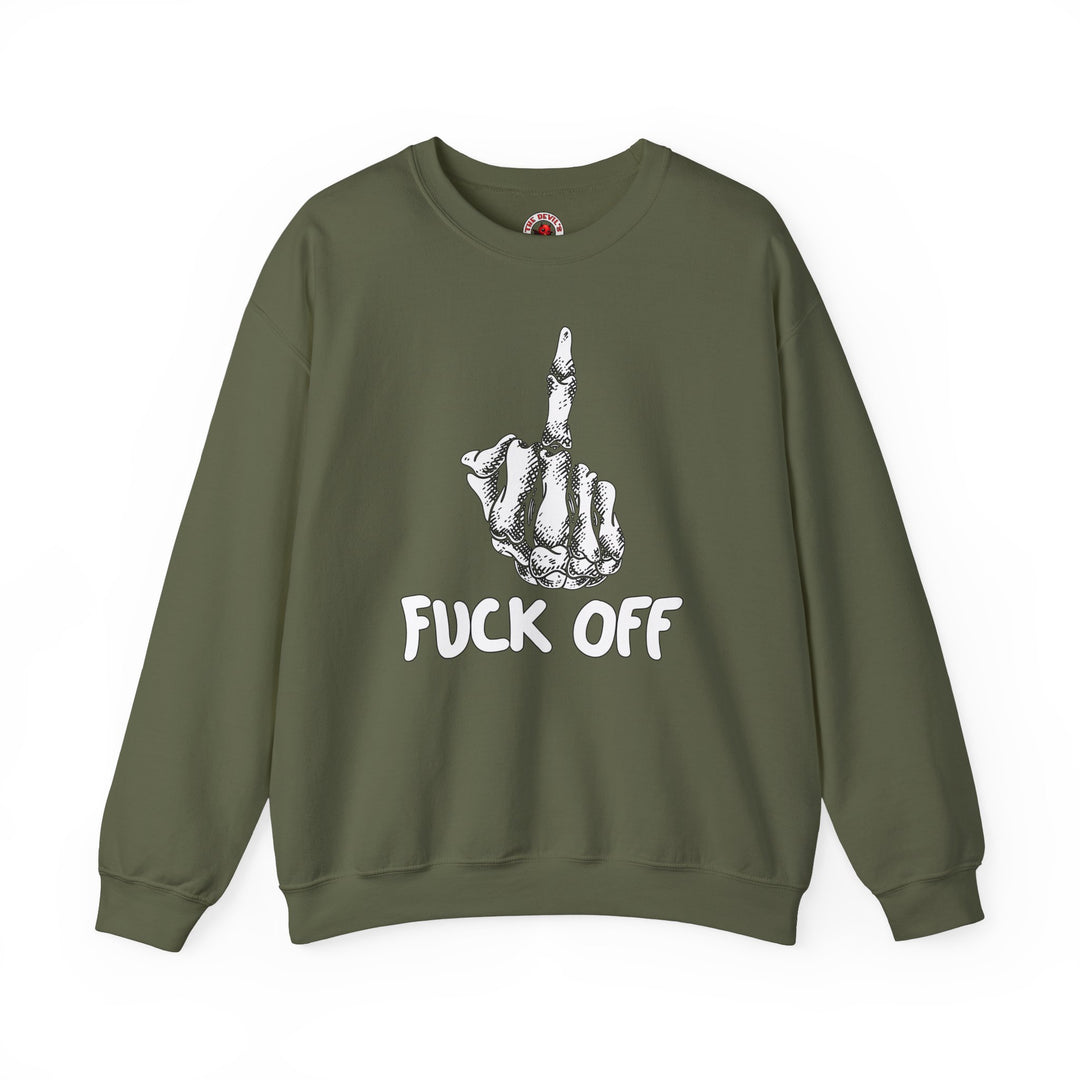 Fuck Off Finger Crewneck Sweatshirt