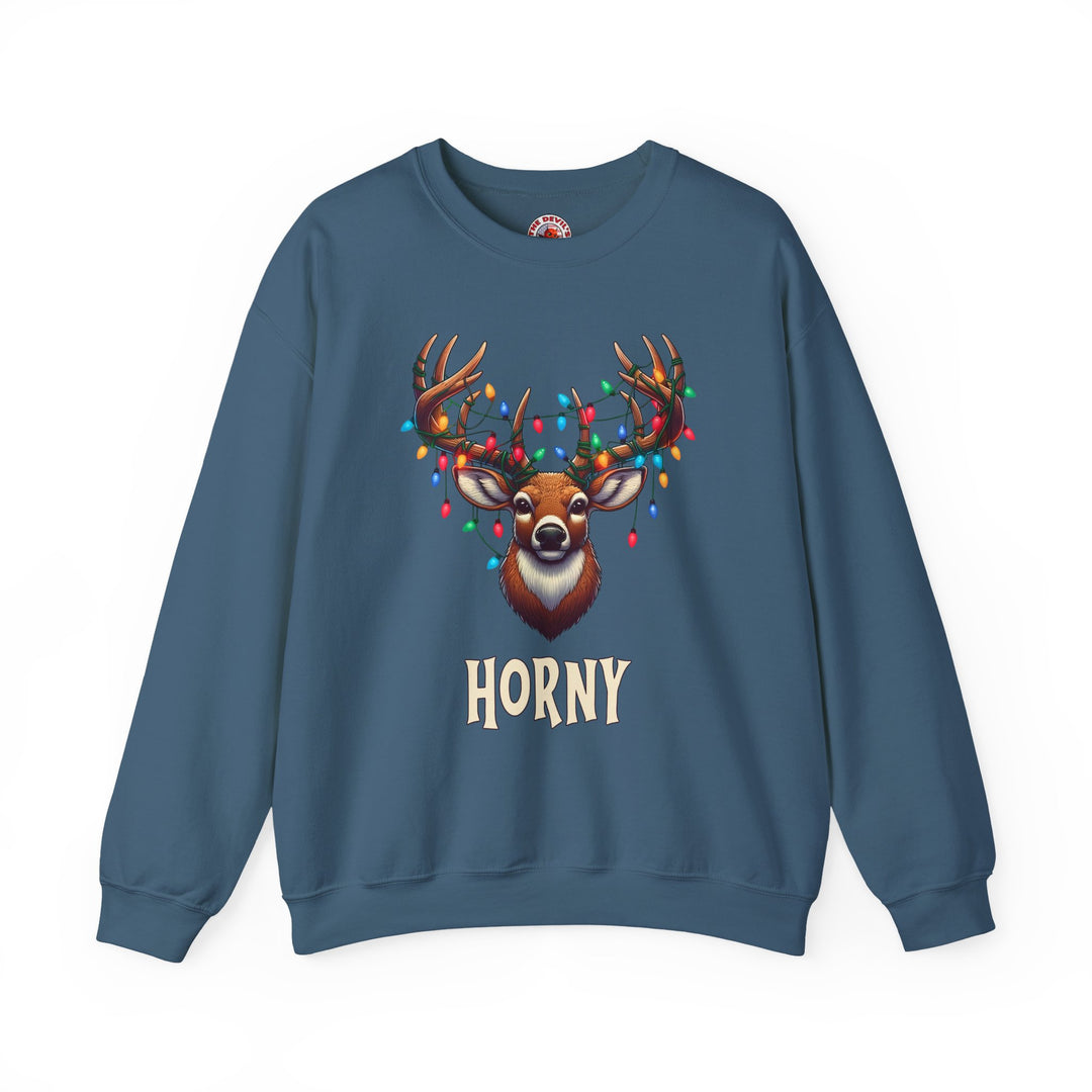 Horny Reindeer Crewneck Sweatshirt