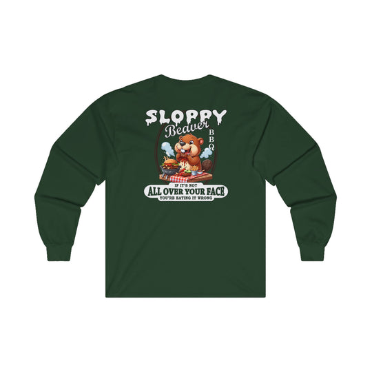 Sloppy Beaver BBQ Back Long Sleeve Tee