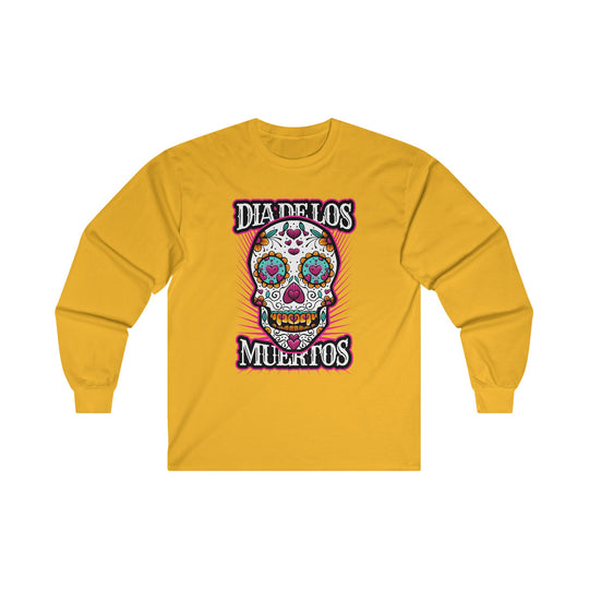 Dia De Los Muertos Skull Long Sleeve Tee