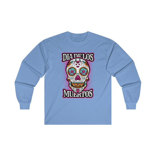 Dia De Los Muertos Skull Long Sleeve Tee