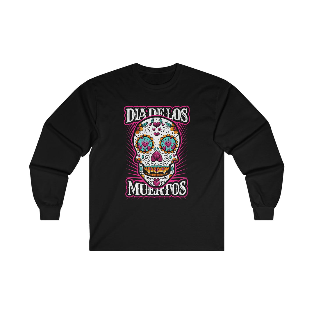 Dia De Los Muertos Skull Long Sleeve Tee