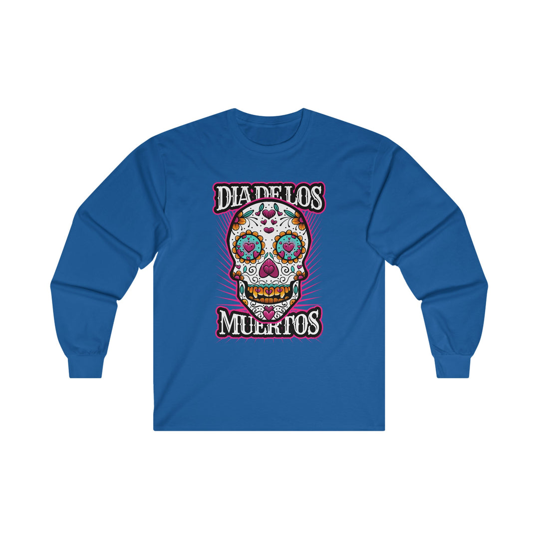 Dia De Los Muertos Skull Long Sleeve Tee