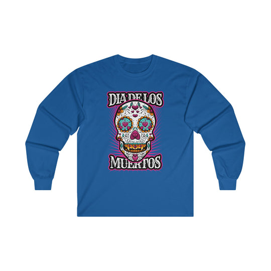 Dia De Los Muertos Skull Long Sleeve Tee