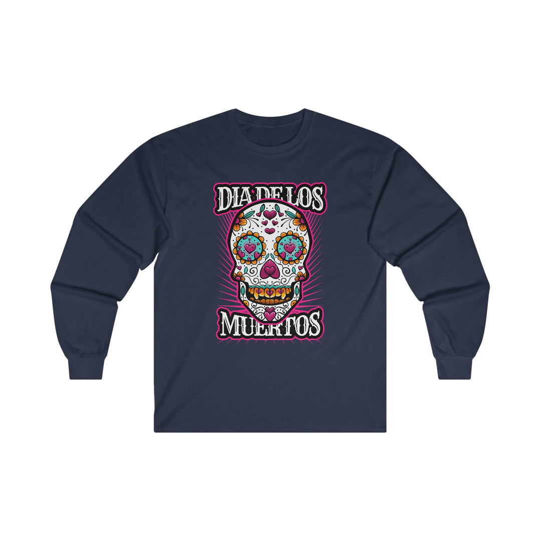 Dia De Los Muertos Skull Long Sleeve Tee