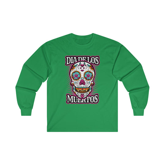 Dia De Los Muertos Skull Long Sleeve Tee