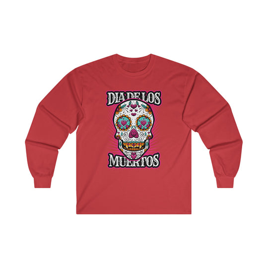 Dia De Los Muertos Skull Long Sleeve Tee