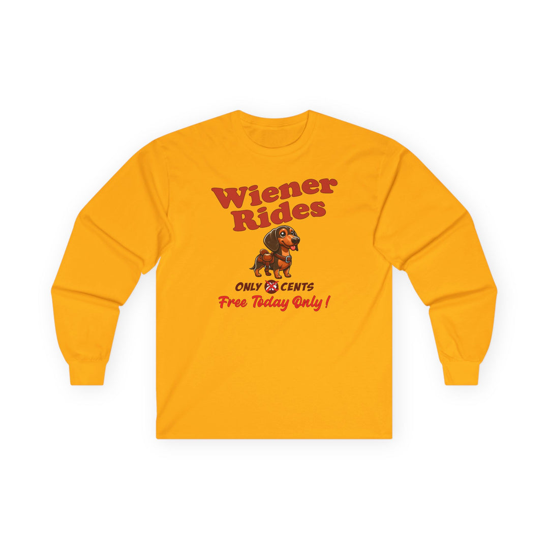 Free Wiener Rides Long Sleeve Tee