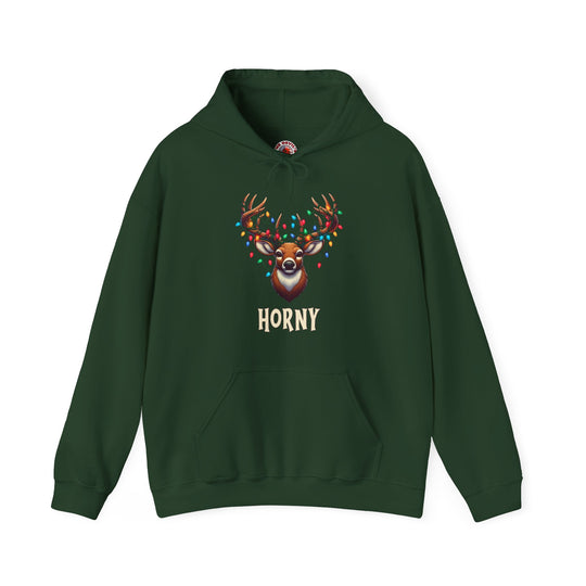 Horny Reindeer Hooded Sweatshirt