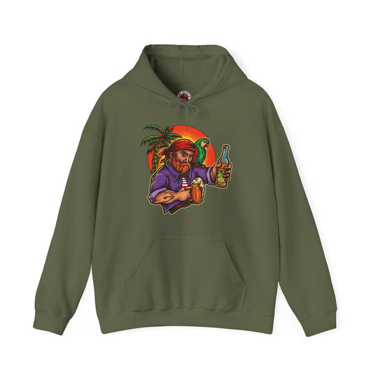 Sunset Pirate Beer Hooded Sweatshirt