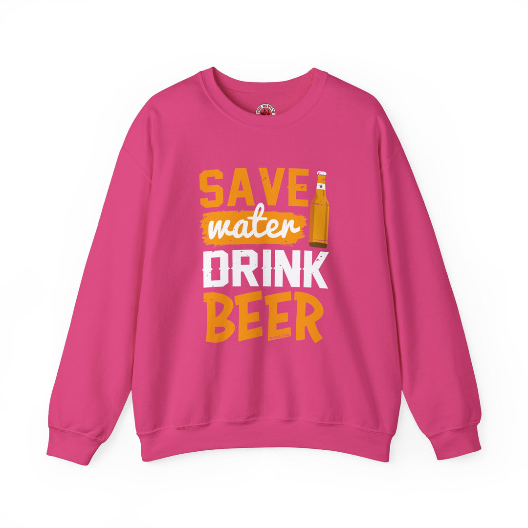 Save Water Drink Beer Crewneck Sweatshirt