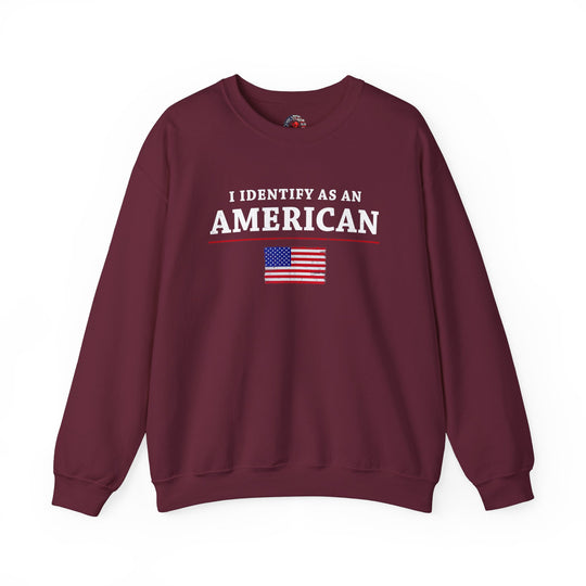 I Identify As An American Crewneck Sweatshirt