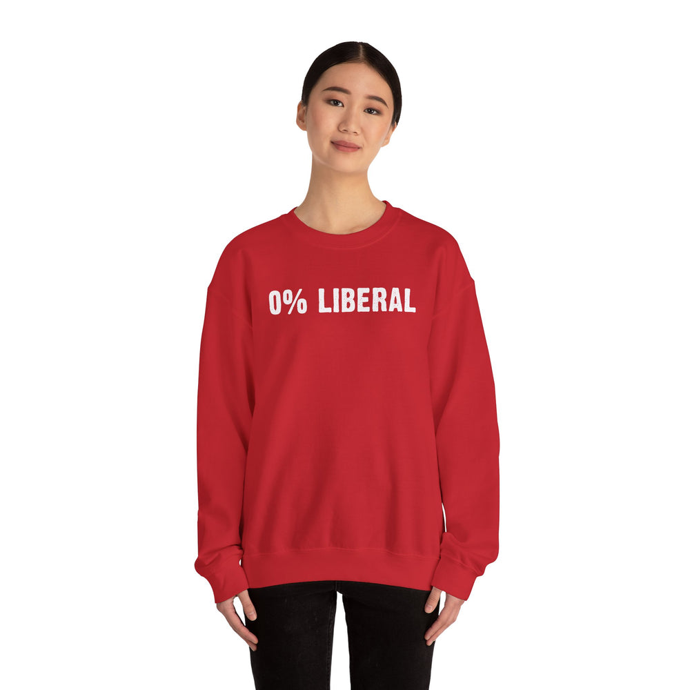 0% Liberal Crewneck Sweatshirt