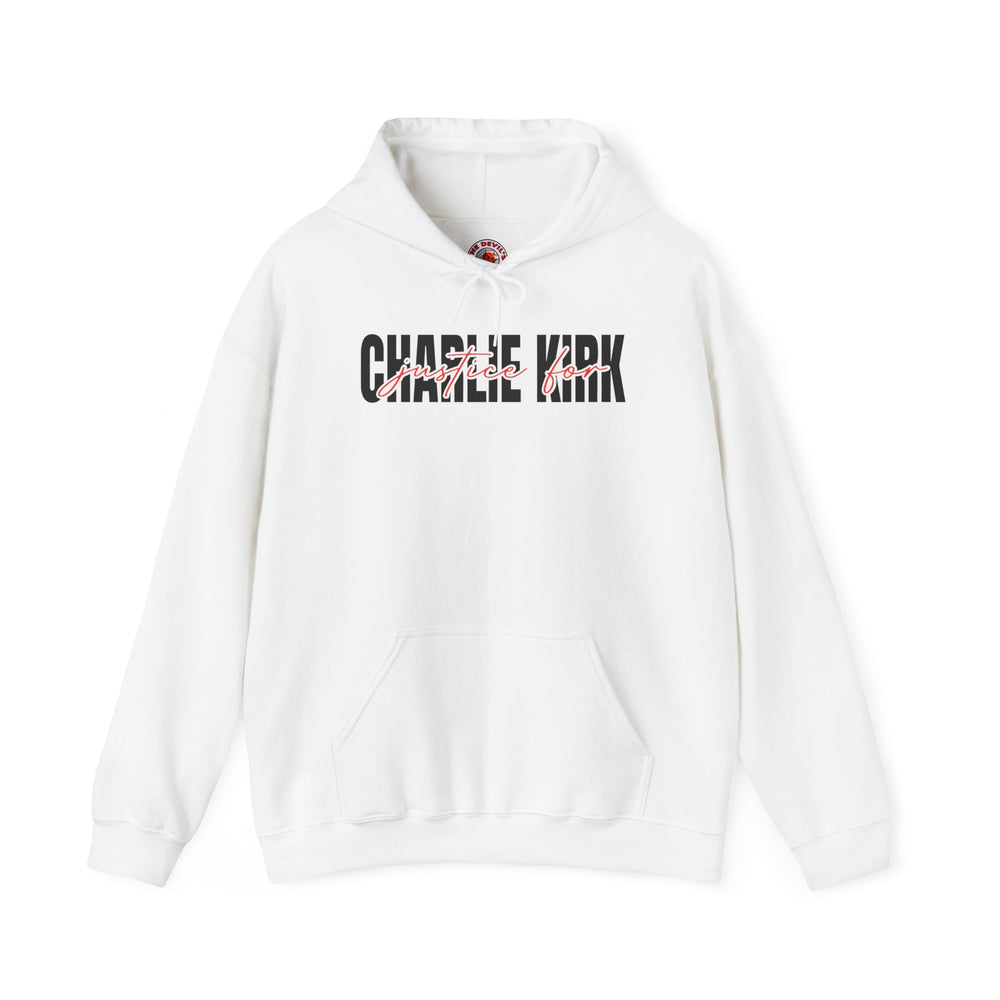 Charlie Kirk Justice Hooded Sweatshirt