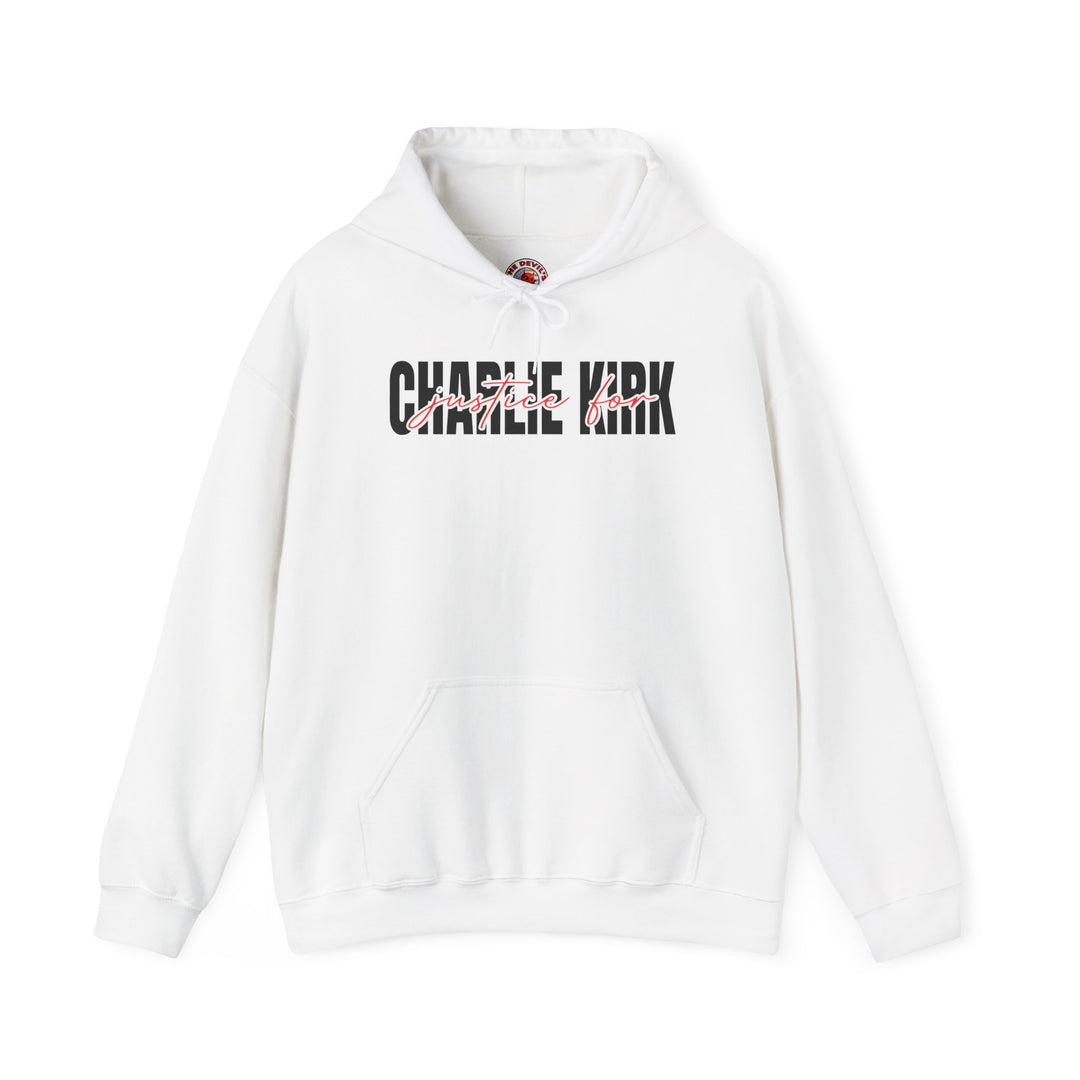 Charlie Kirk Justice Hooded Sweatshirt
