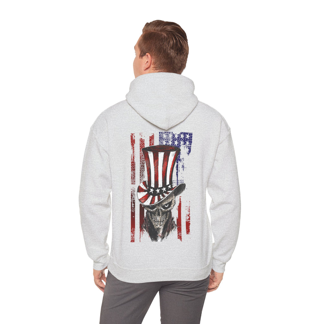 The Devil's Pickle Patriotic Skull Hooded Sweatshirt