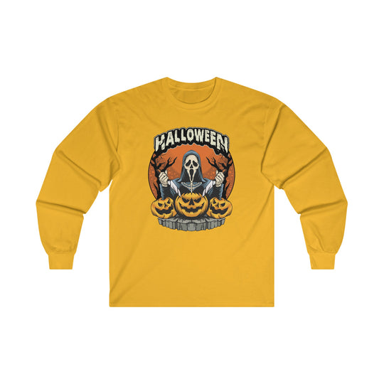 Screamer Killer Ghost Halloween Long Sleeve Tee