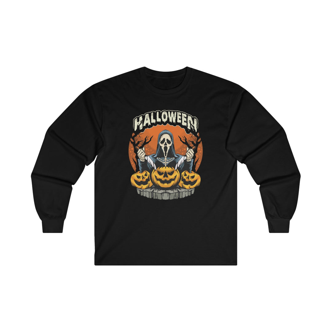 Screamer Killer Ghost Halloween Long Sleeve Tee