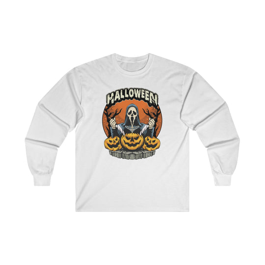 Screamer Killer Ghost Halloween Long Sleeve Tee