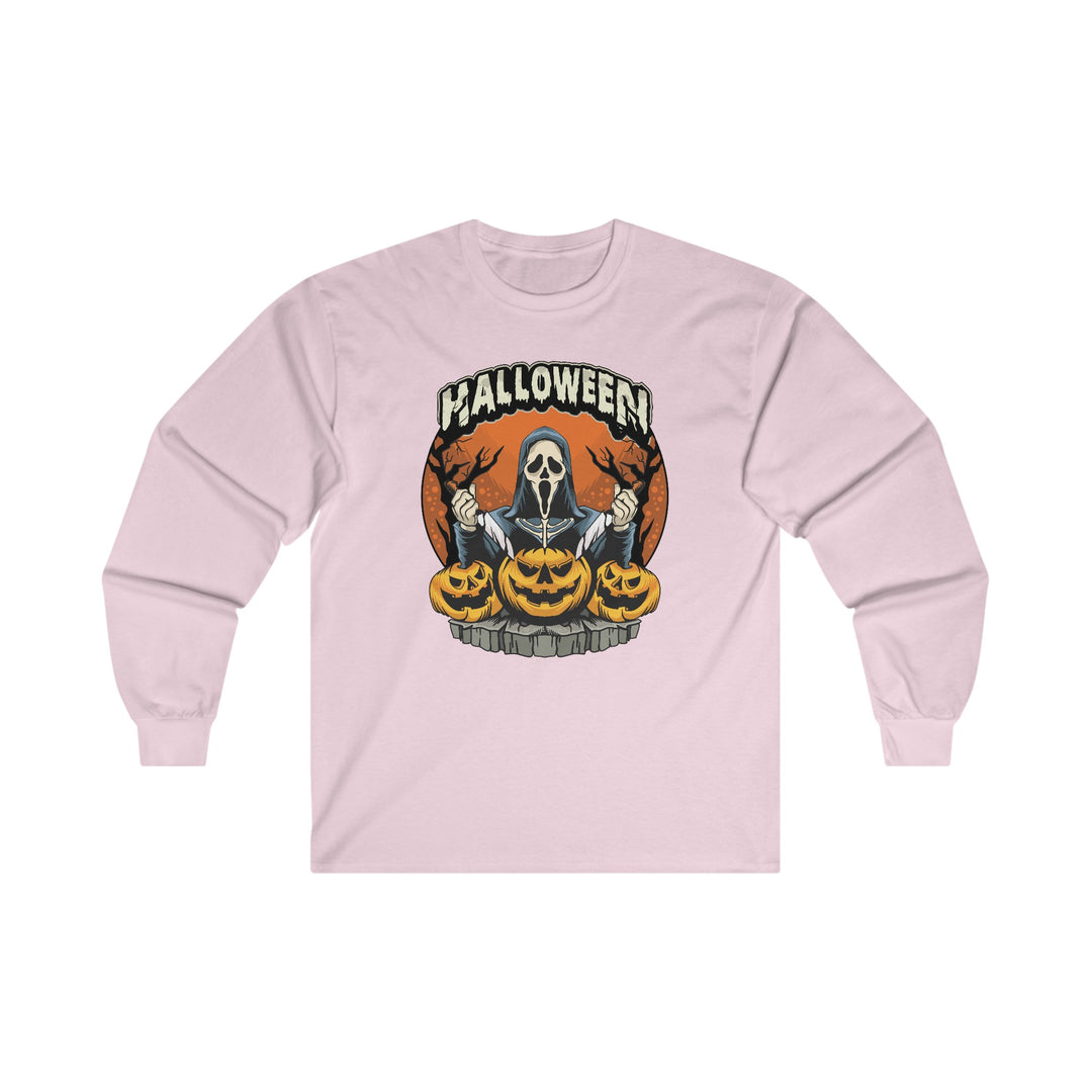 Screamer Killer Ghost Halloween Long Sleeve Tee