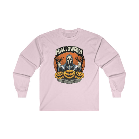 Screamer Killer Ghost Halloween Long Sleeve Tee