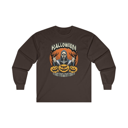 Screamer Killer Ghost Halloween Long Sleeve Tee