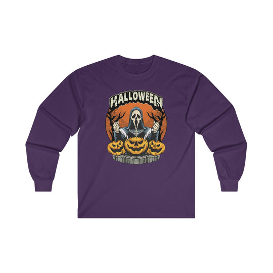 Screamer Killer Ghost Halloween Long Sleeve Tee