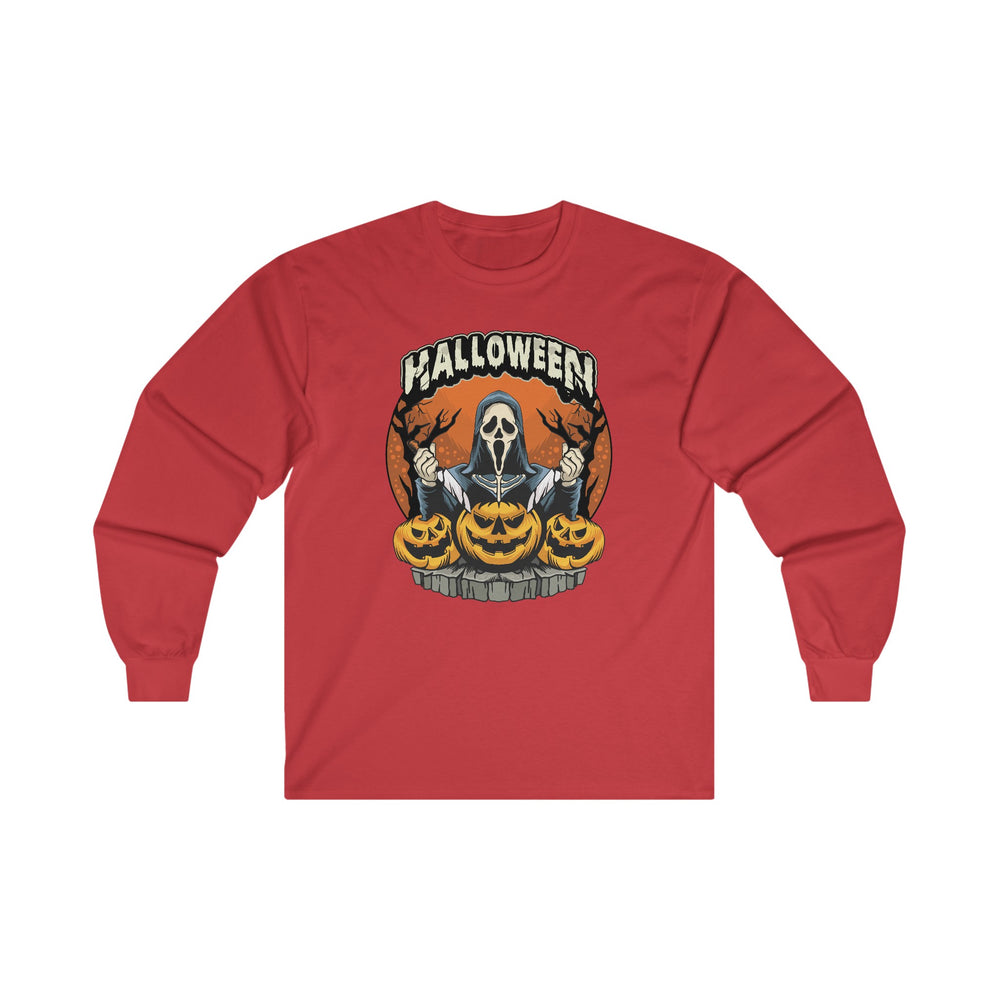 Screamer Killer Ghost Halloween Long Sleeve Tee