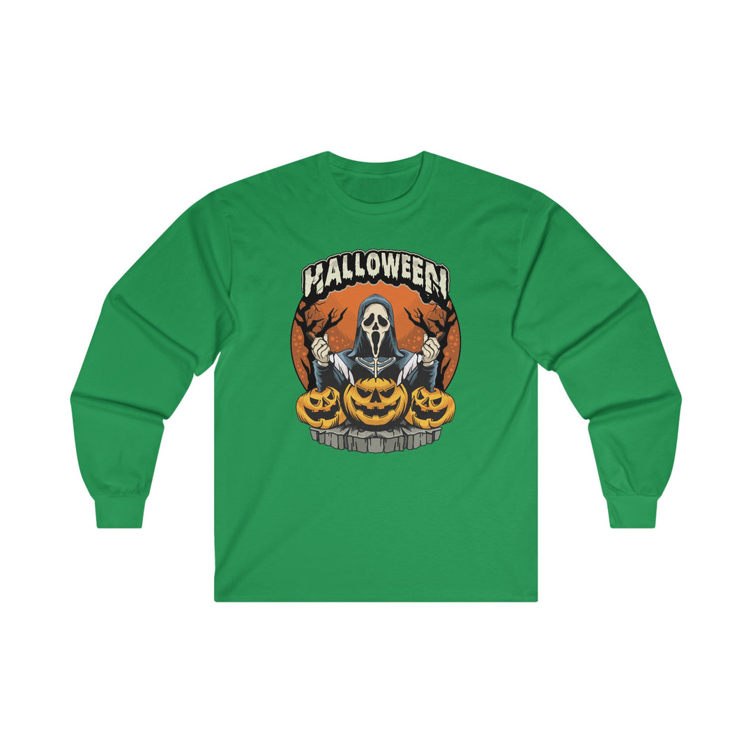 Screamer Killer Ghost Halloween Long Sleeve Tee